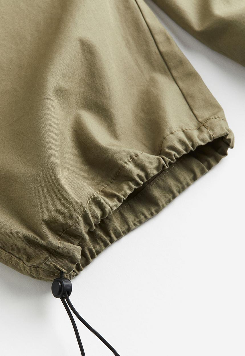 H&M - Parachute trousers - khaki green