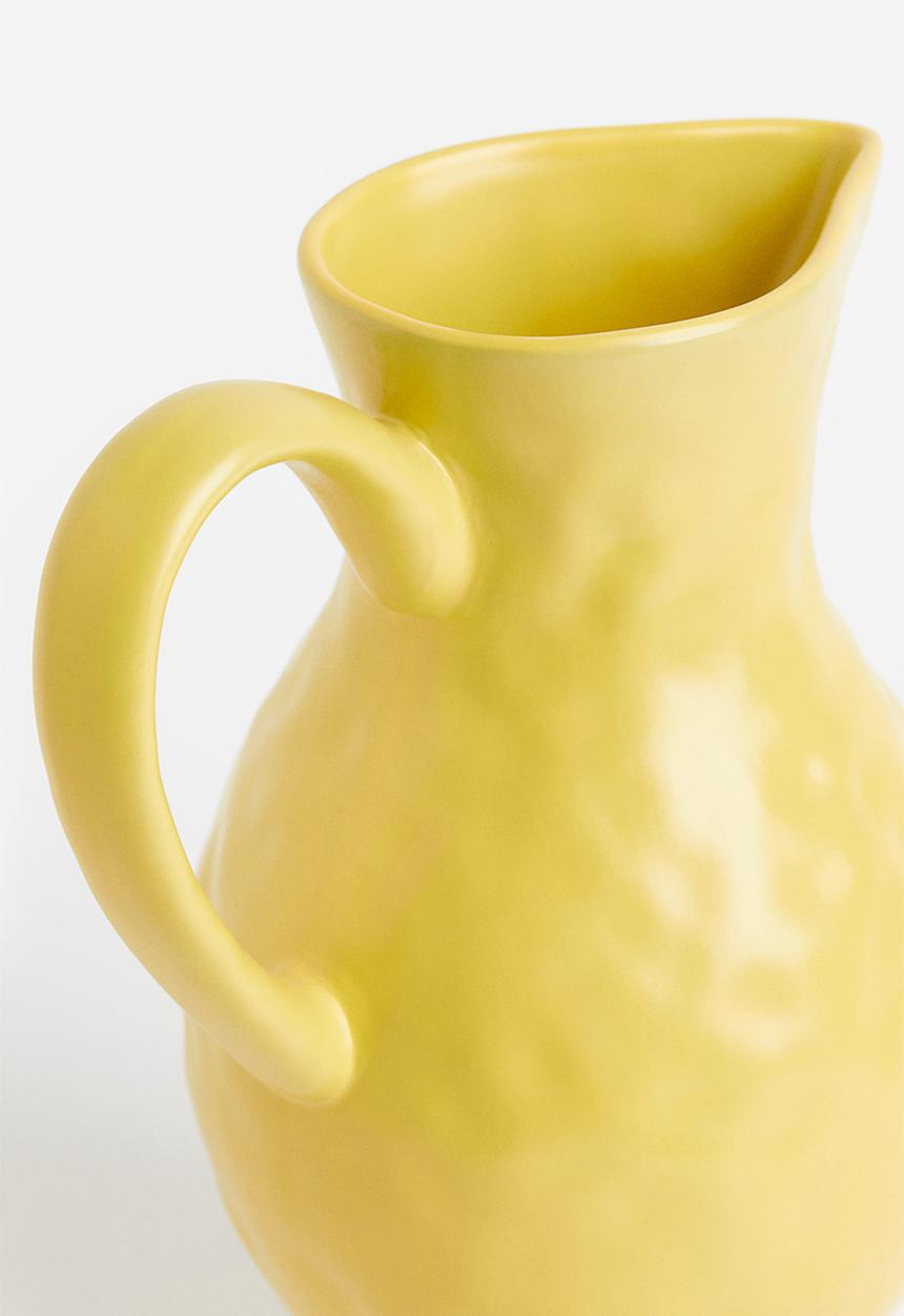 H&M - Stoneware jug - yellow