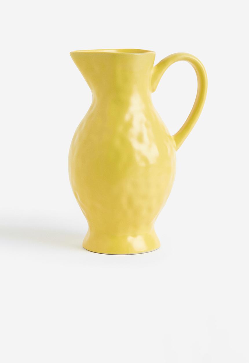 H&M - Stoneware jug - yellow