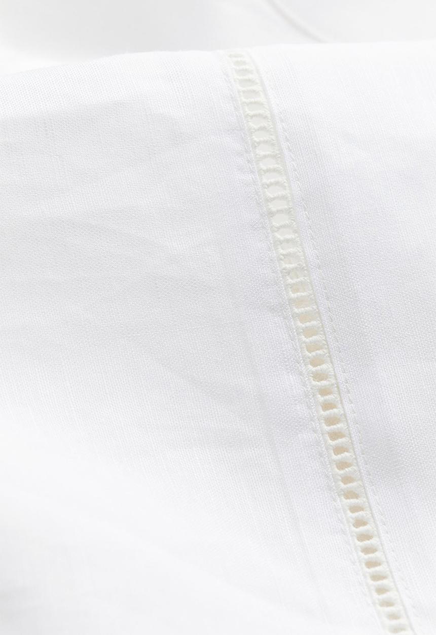 H&M - Linen-blend dressing gown - white