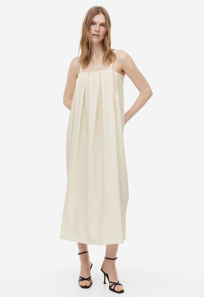 H&M - Pleated dress - cream