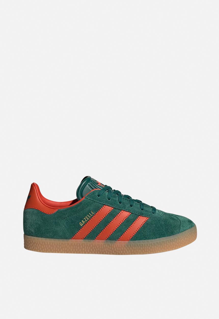 adidas Originals - Gazelle J - Collegiate Green/Preloved Red/Gum 3