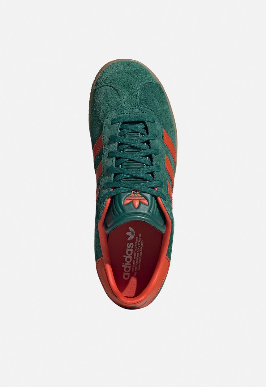 adidas Originals - Gazelle J - Collegiate Green/Preloved Red/Gum 3
