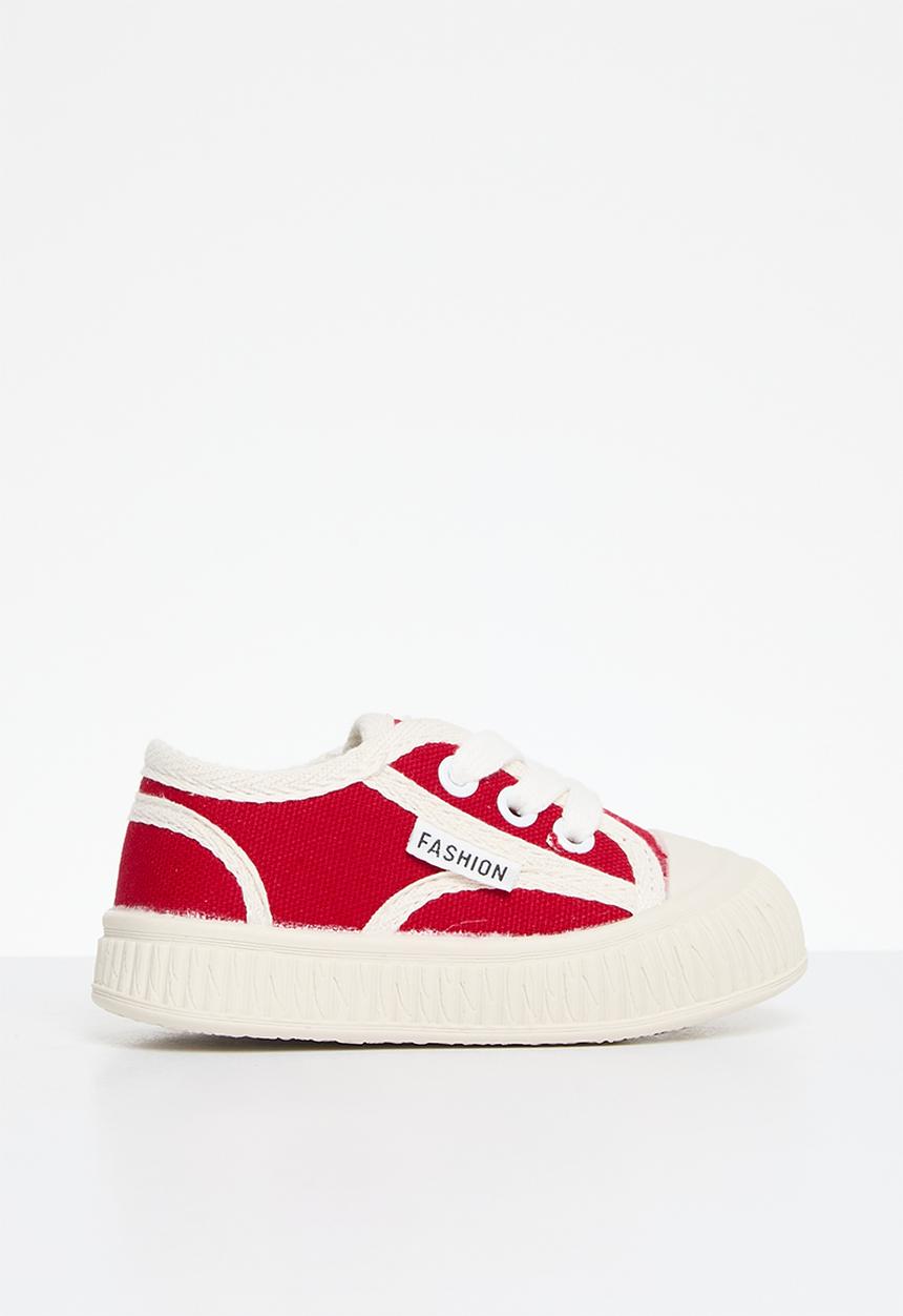 Pop Candy - Lace up sneakers - red