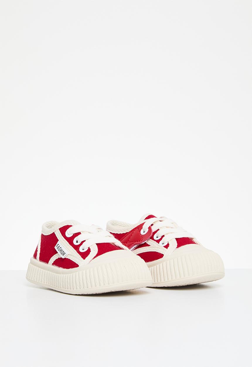 Pop Candy - Lace up sneakers - red