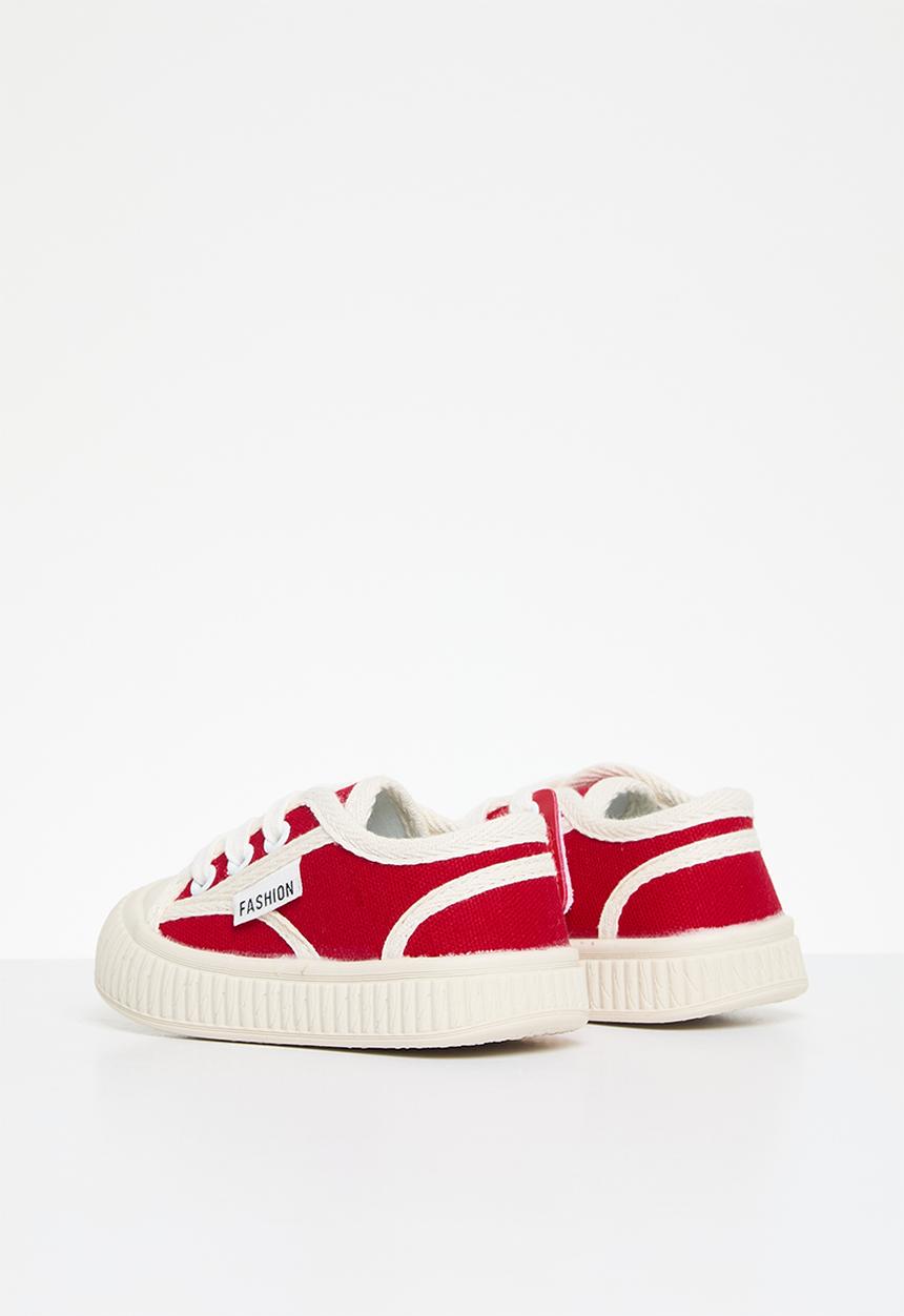 Pop Candy - Lace up sneakers - red