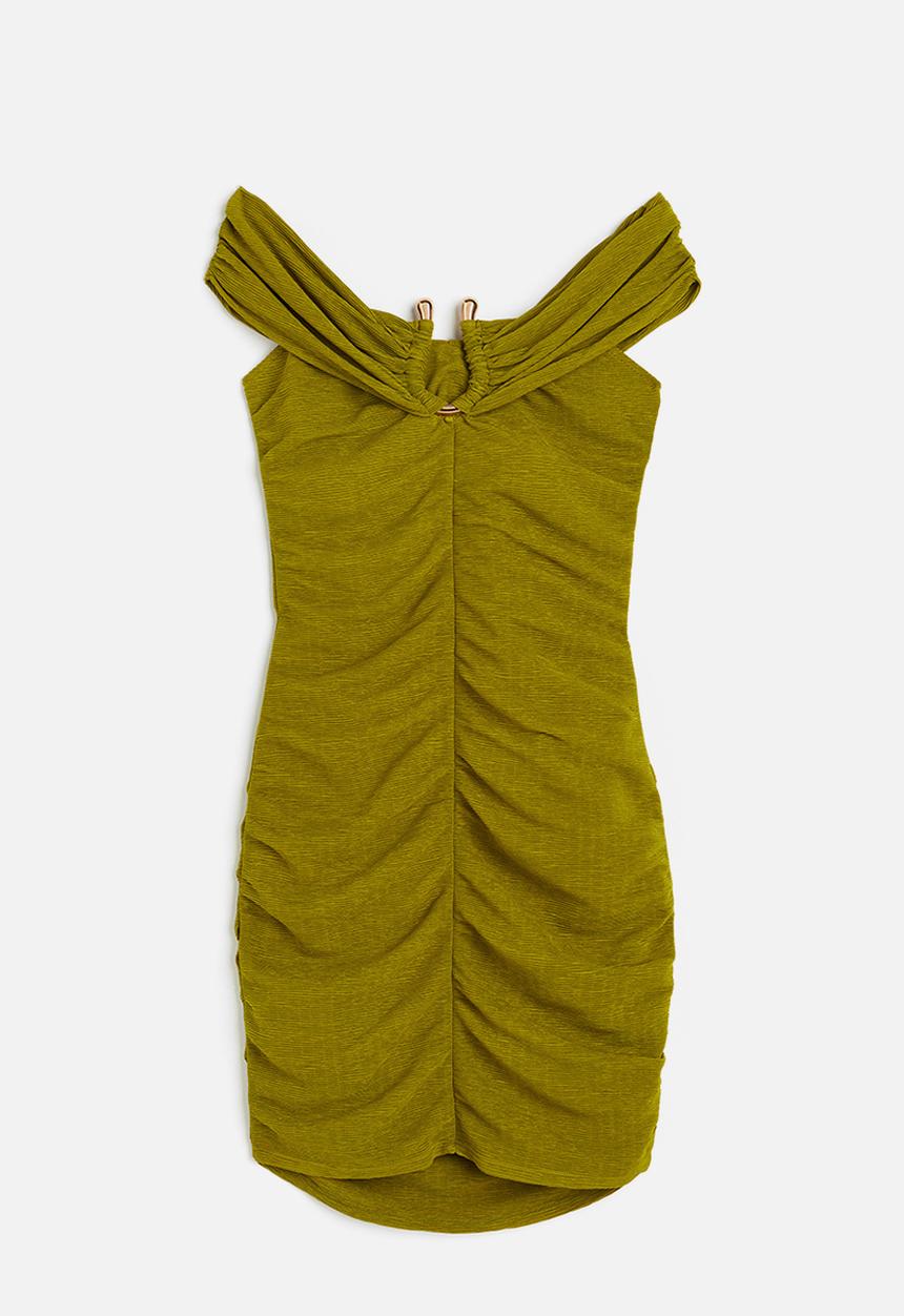 H&M - Off-the-shoulder dress - green
