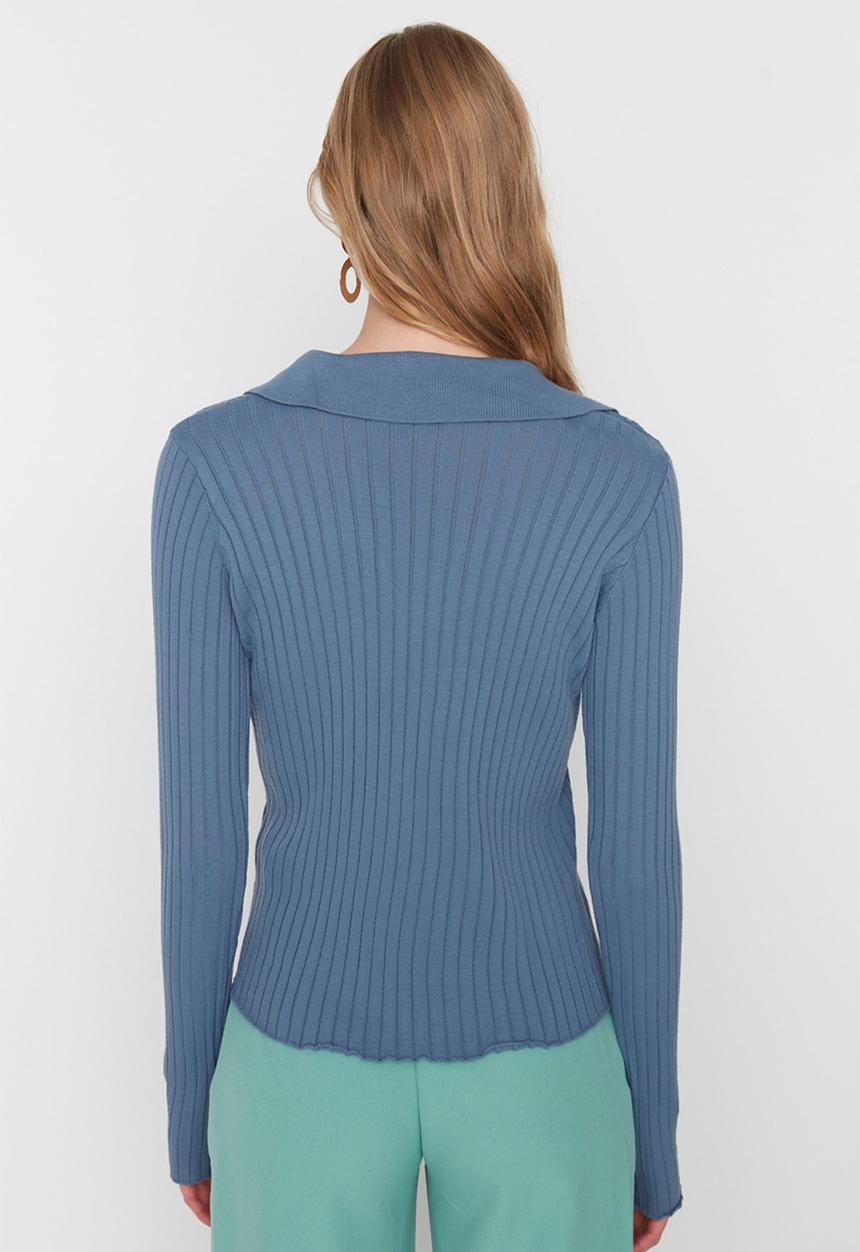 Trendyol - Poloneck sweater - indigo
