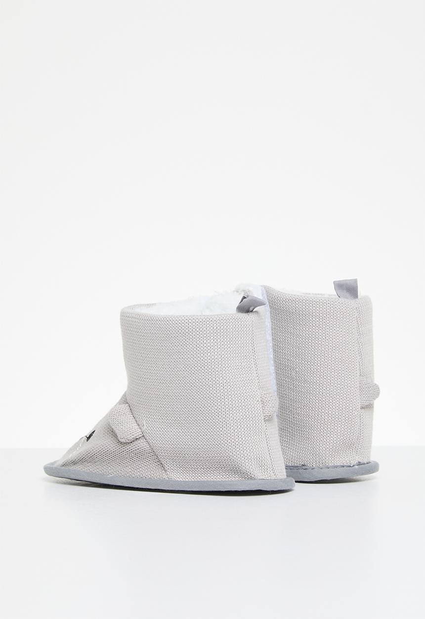 Pop Candy - Novelty slipper boots - grey