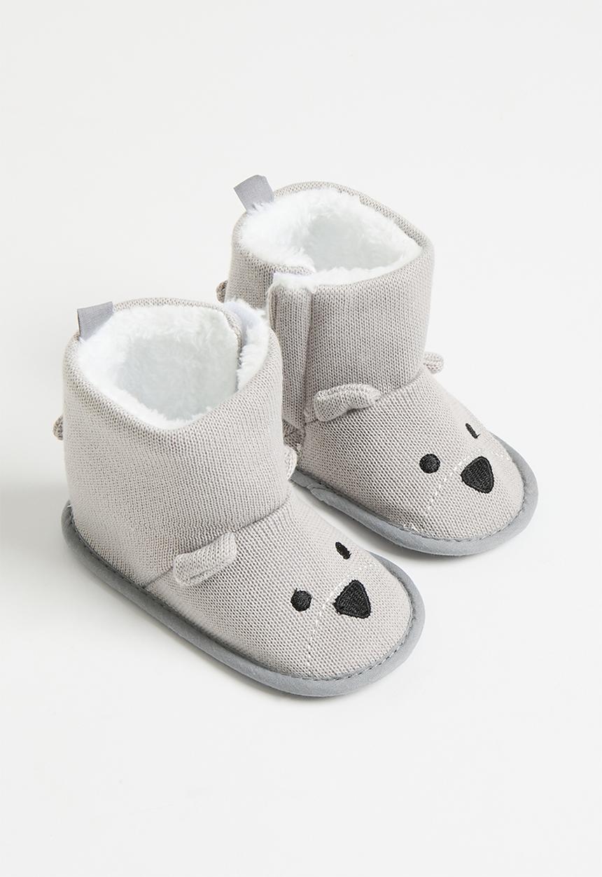 Pop Candy - Novelty slipper boots - grey