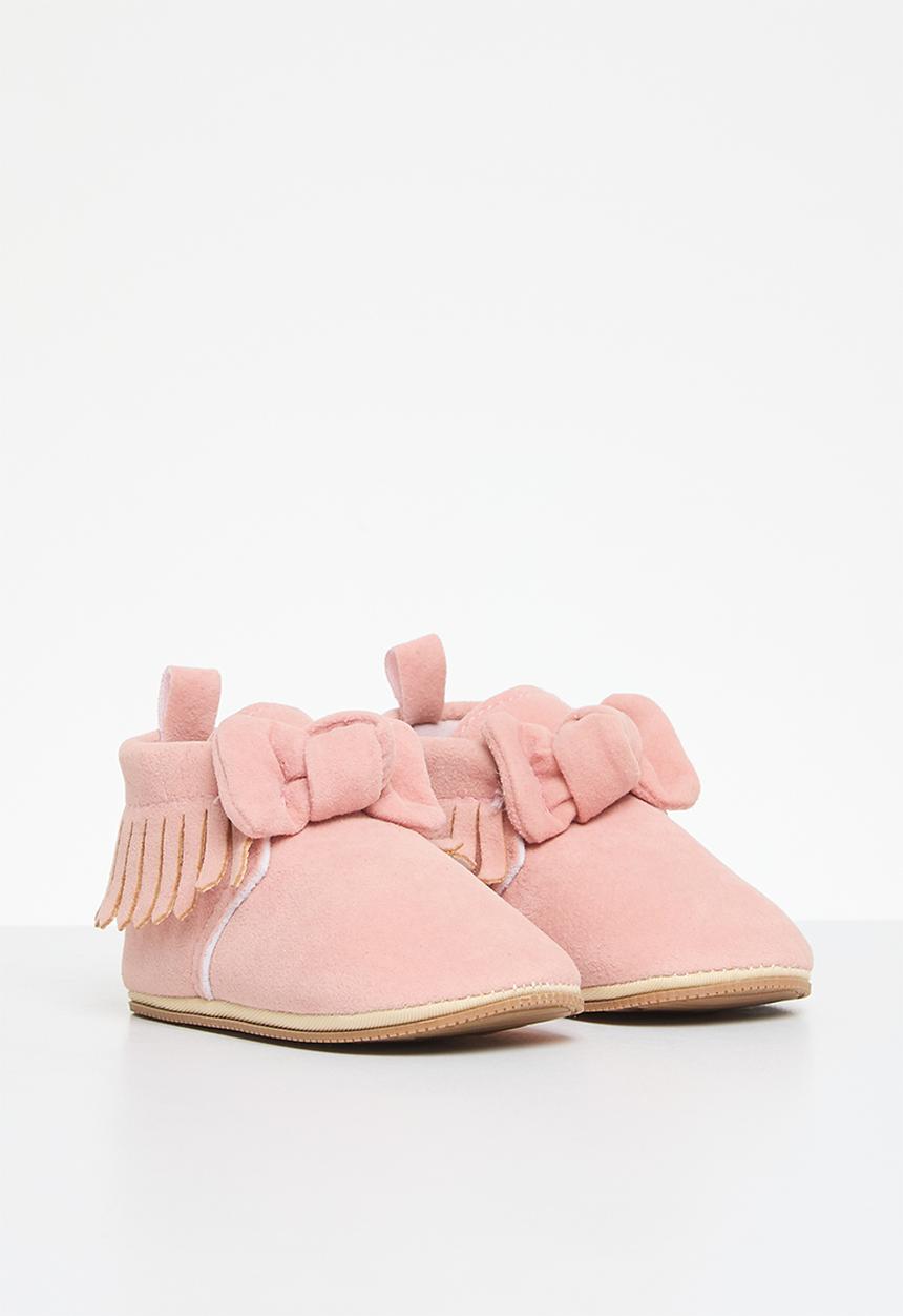 Pop Candy - Bowknot tassel booties - pink