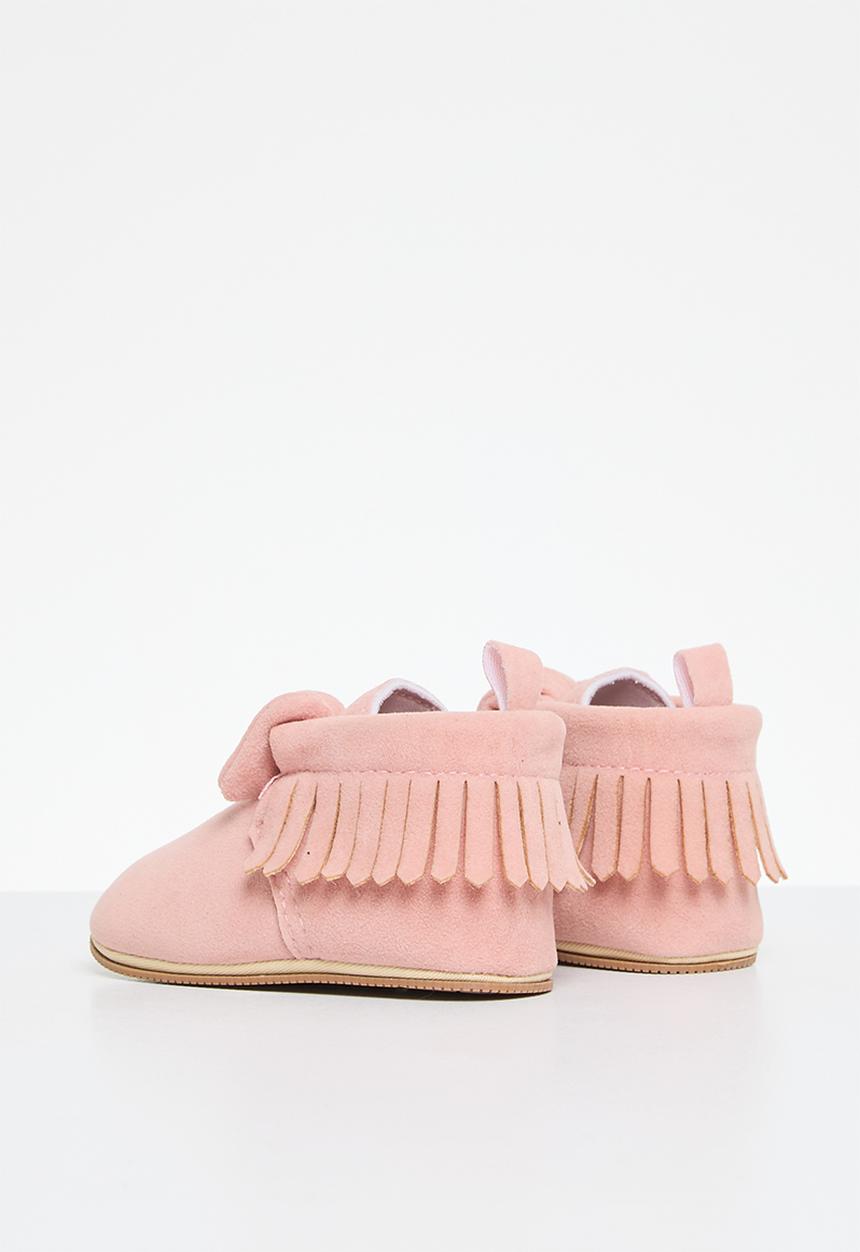Pop Candy - Bowknot tassel booties - pink