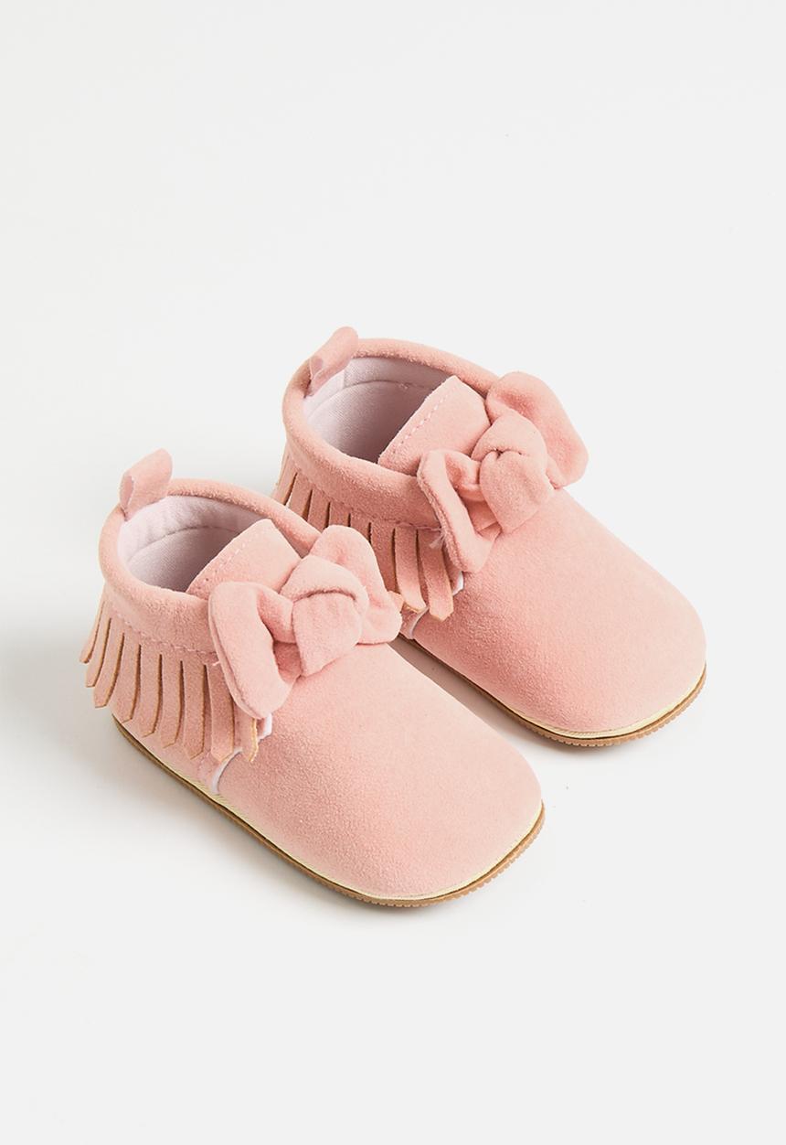 Pop Candy - Bowknot tassel booties - pink