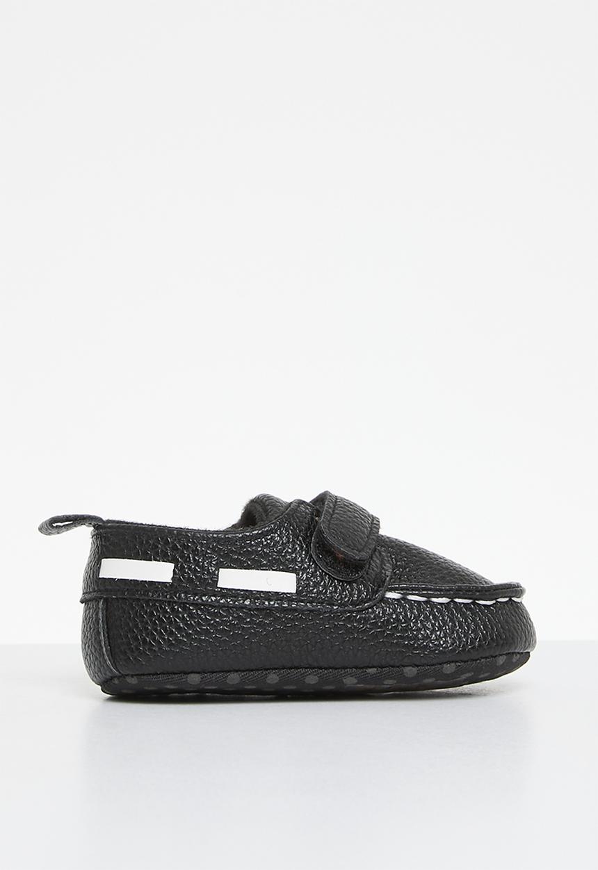Pop Candy - Velcro strap loafer - black