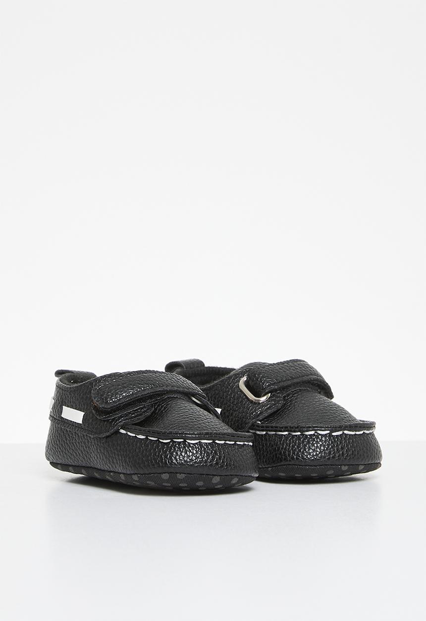 Pop Candy - Velcro strap loafer - black