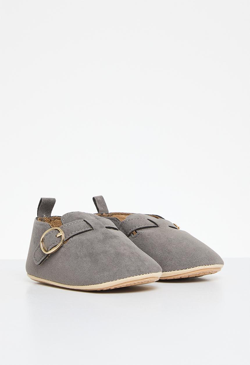Pop Candy - Side buckle booties - grey