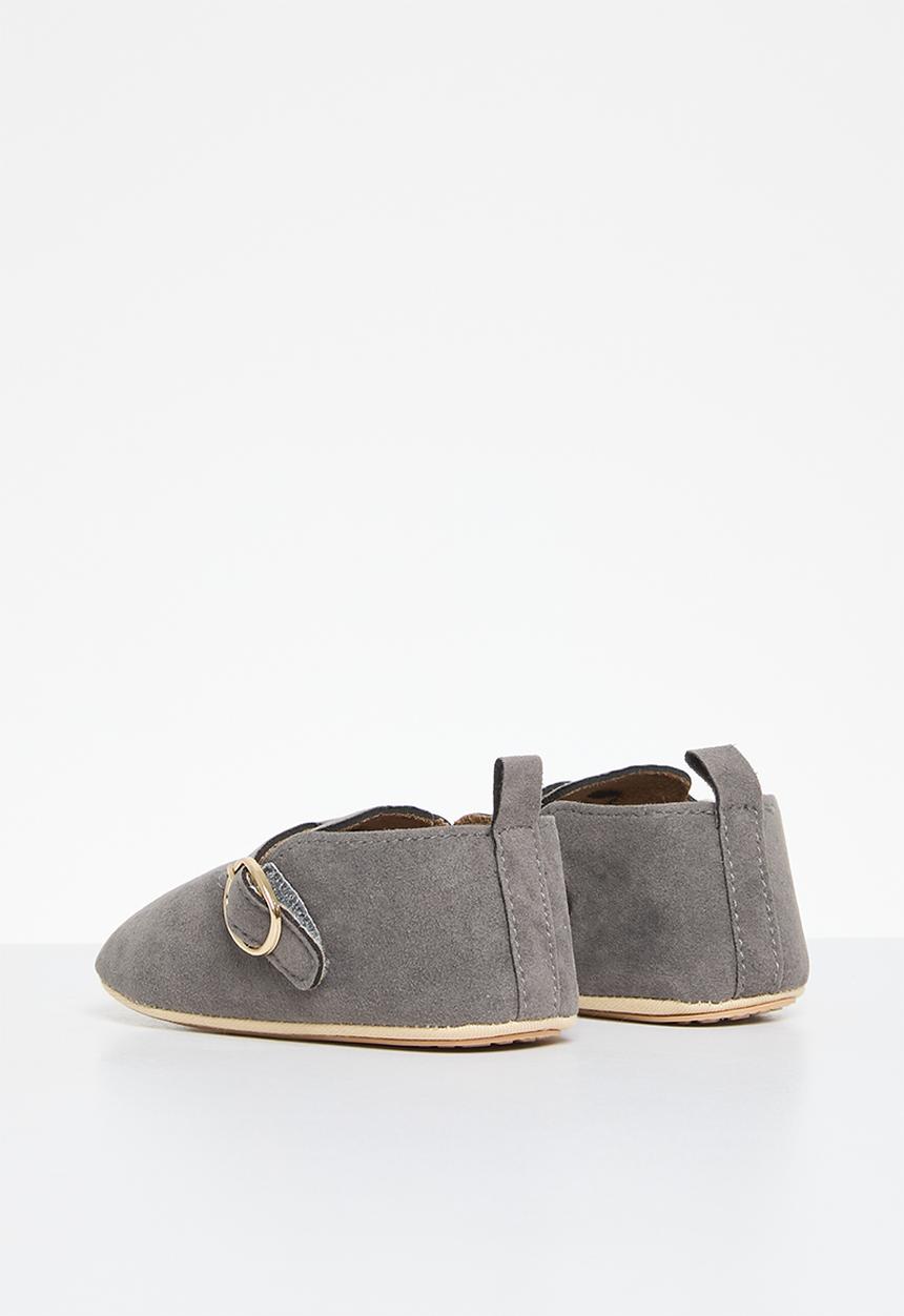 Pop Candy - Side buckle booties - grey