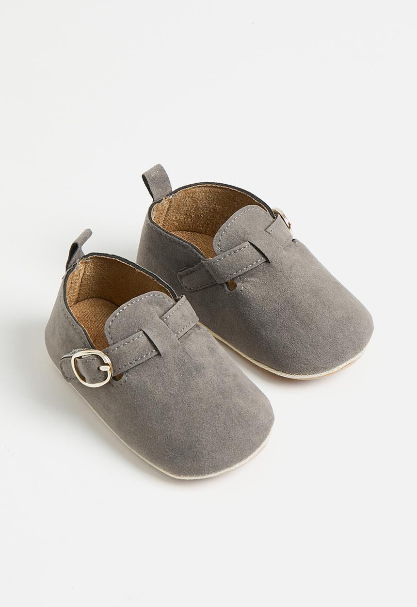 Pop Candy - Side buckle booties - grey