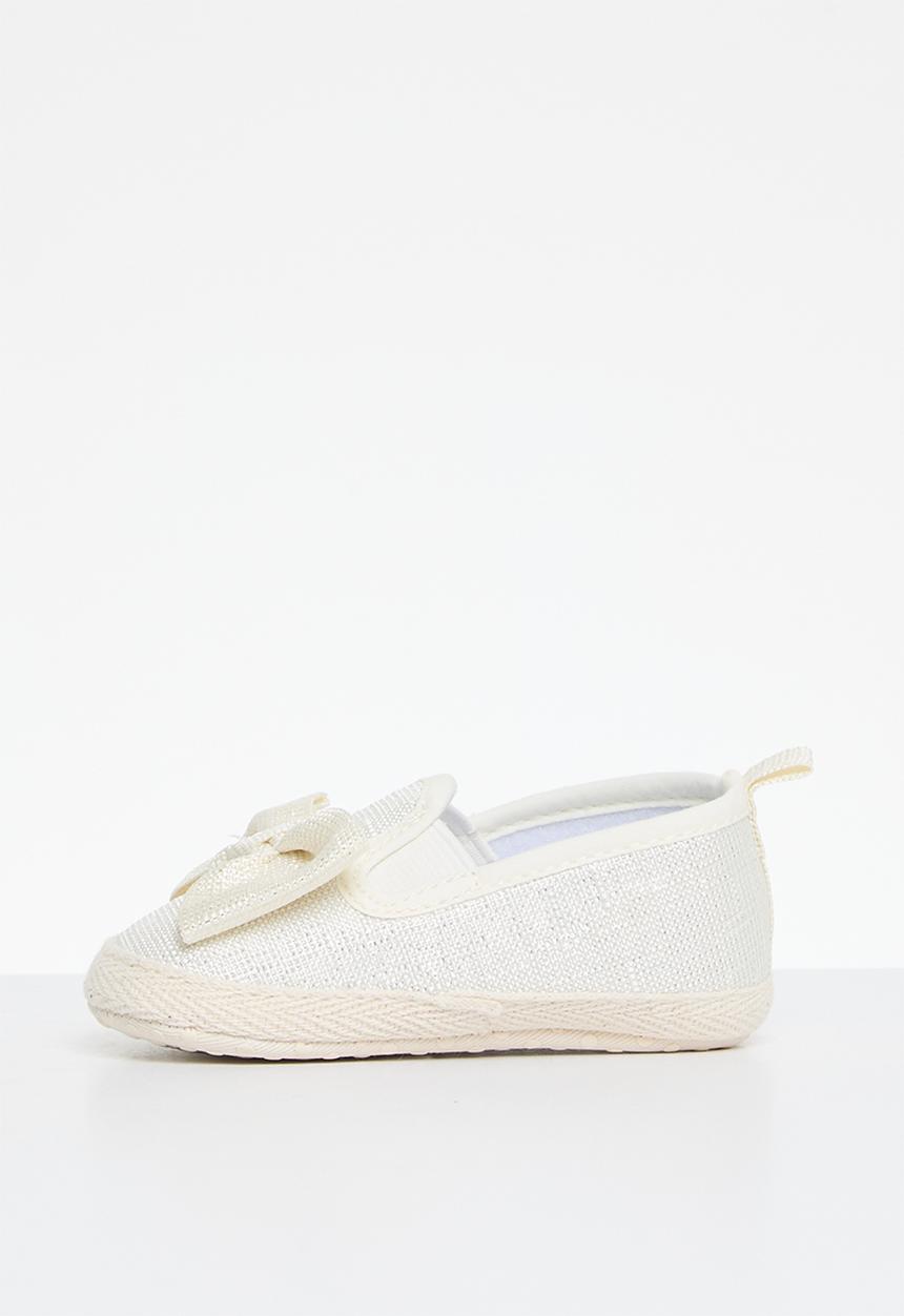 Pop Candy - Bowknot slip on sneakers - white