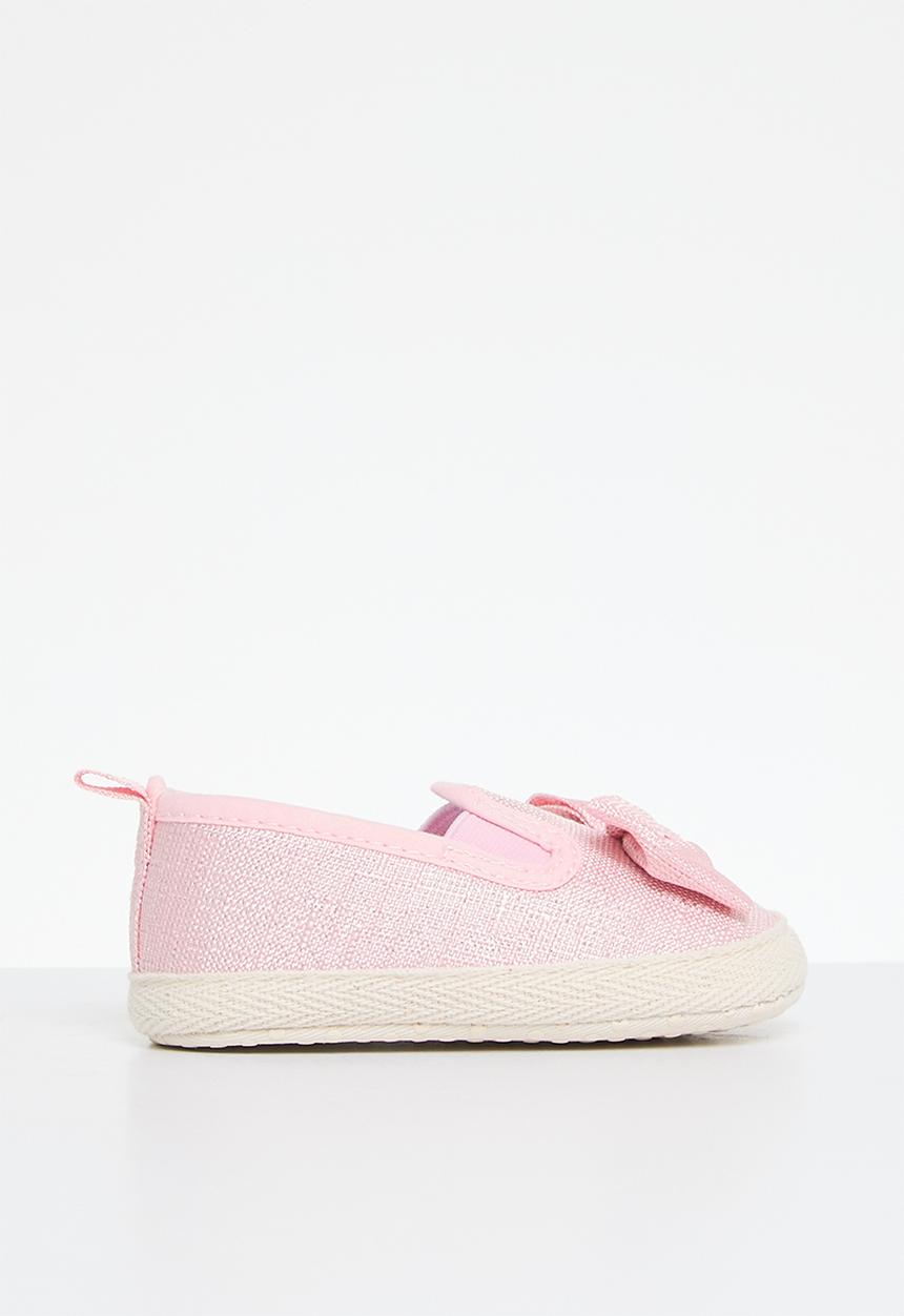 Pop Candy - Bowknot slip on sneakers - pink