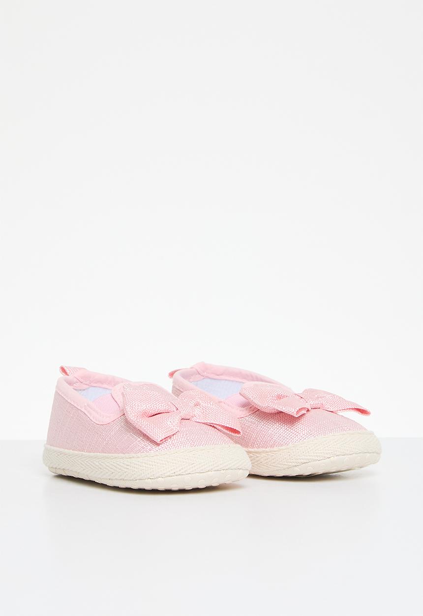 Pop Candy - Bowknot slip on sneakers - pink