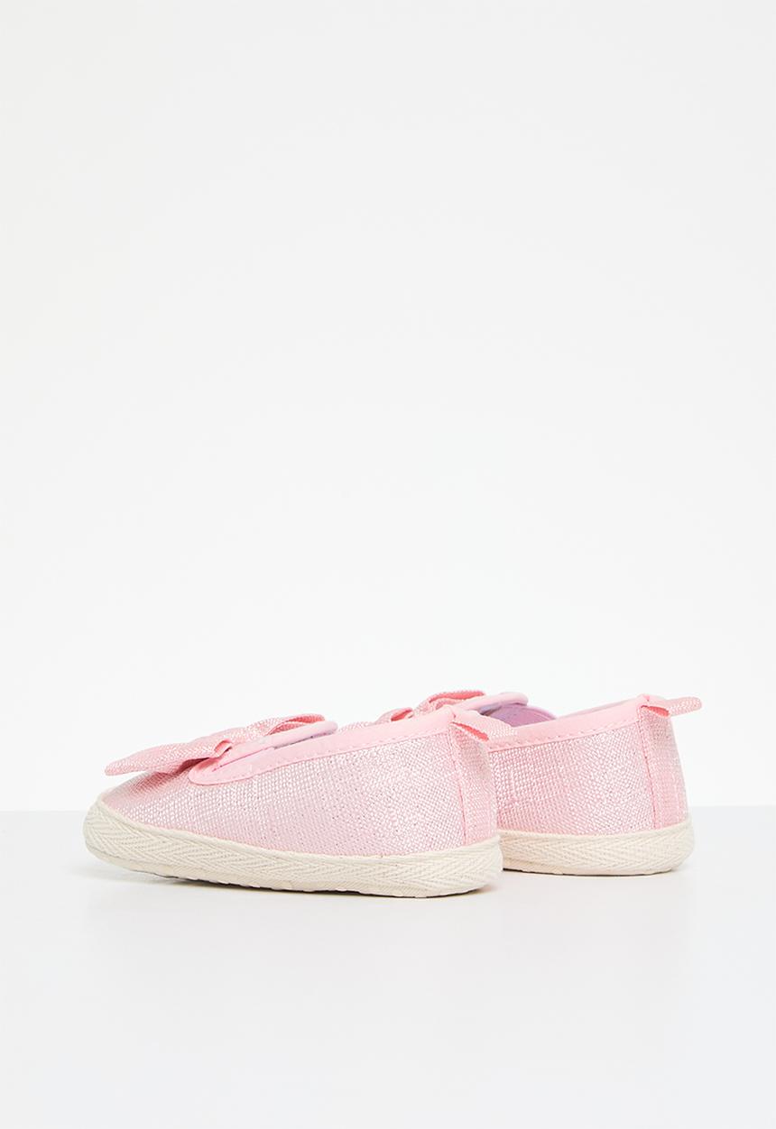 Pop Candy - Bowknot slip on sneakers - pink