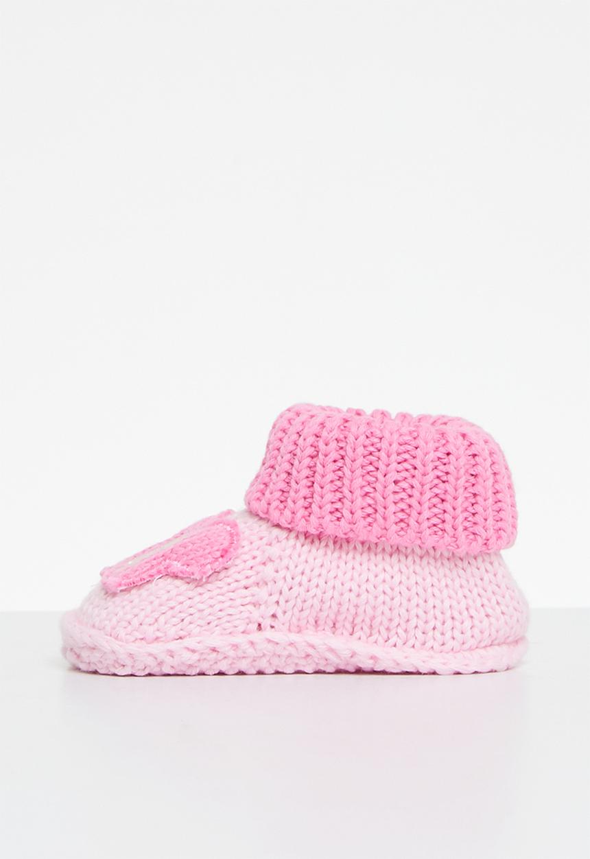 Pop Candy - Sock booties - dark pink