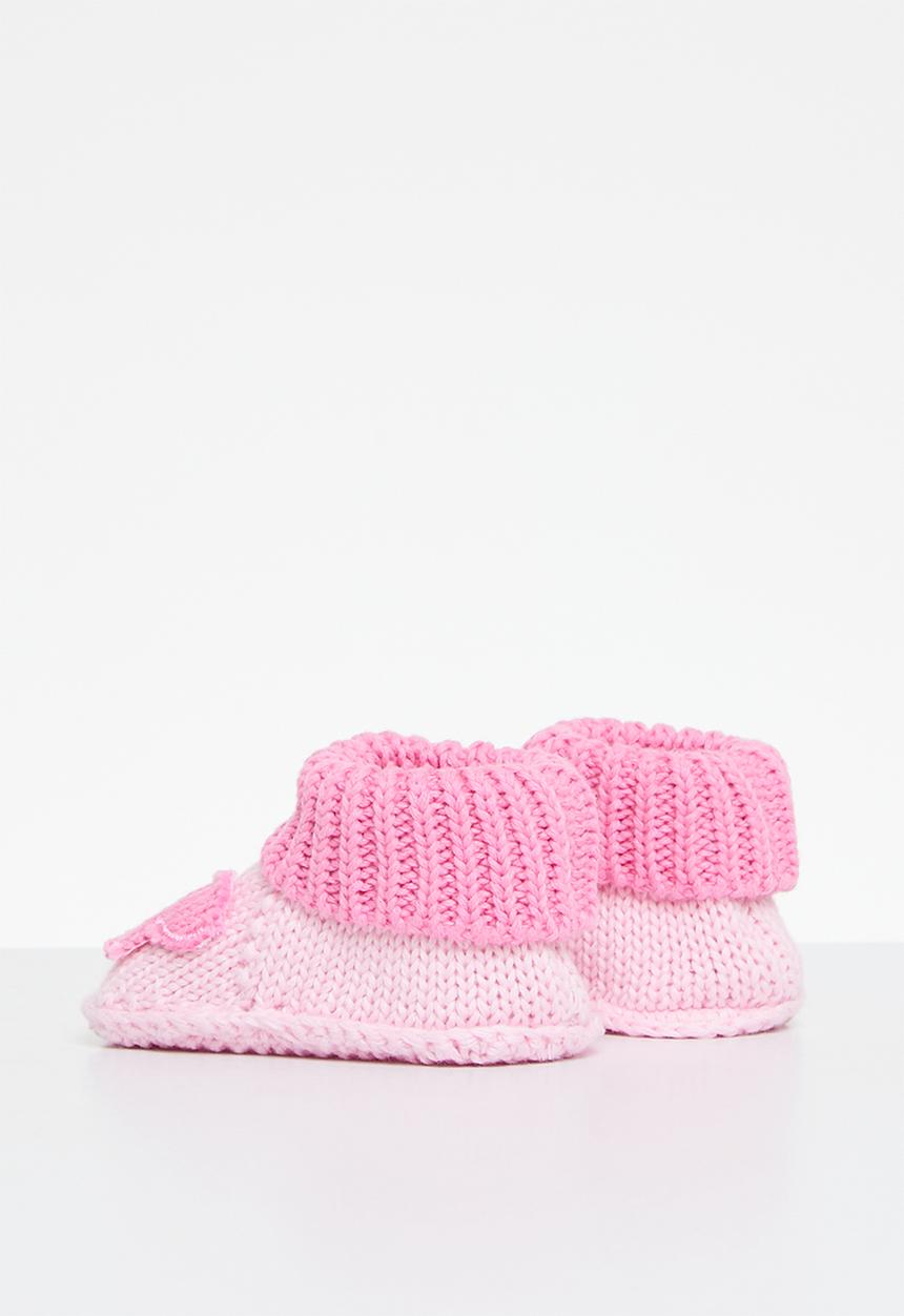 Pop Candy - Sock booties - dark pink
