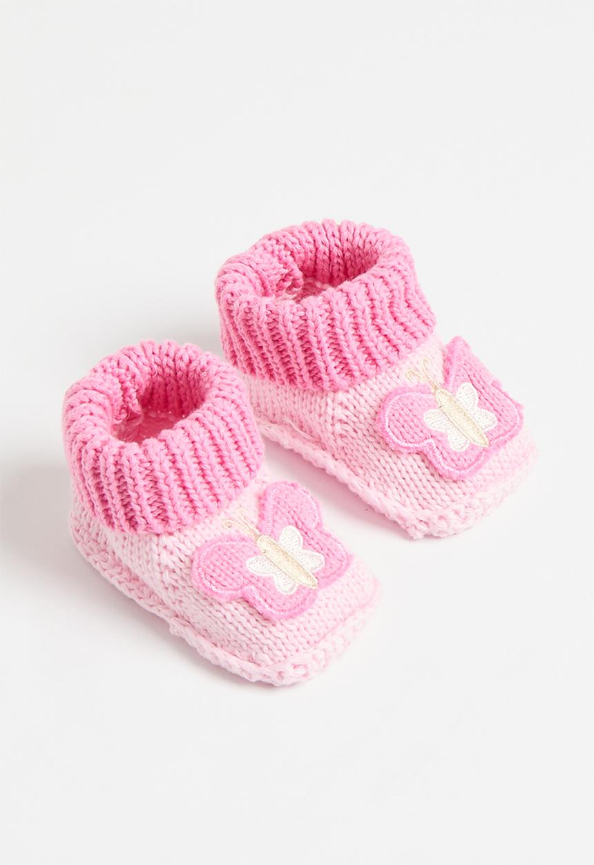Pop Candy - Sock booties - dark pink