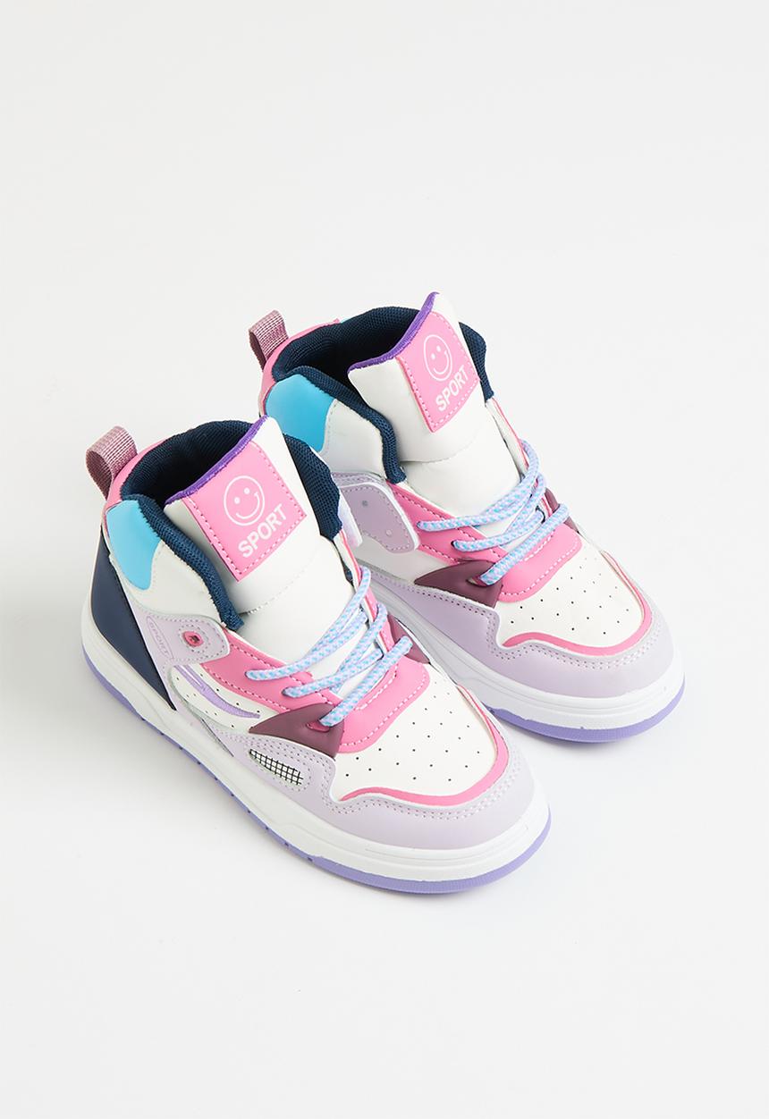 Pop Candy - Lace up high top sneakers - purple