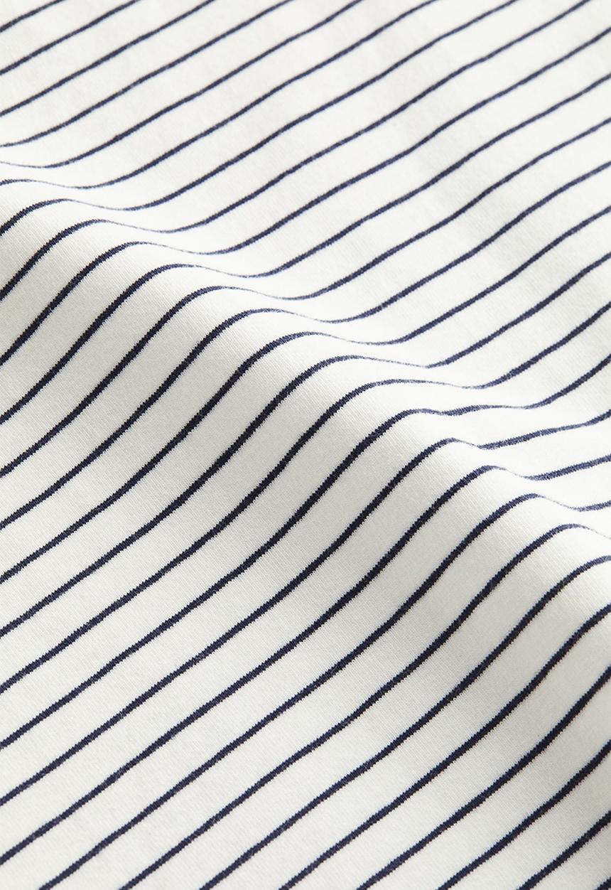 H&M - A-line jersey dress - white/striped