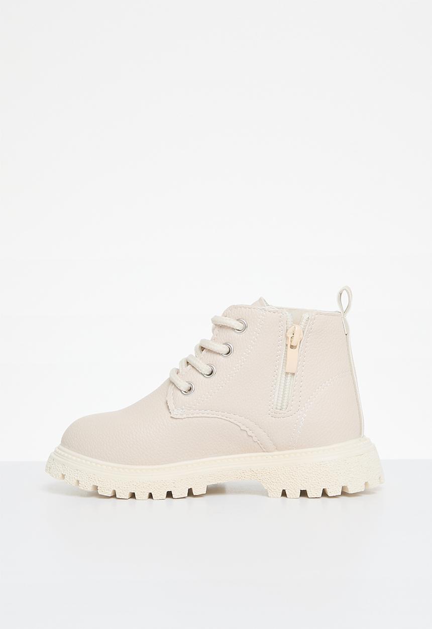 Pop Candy - Lace up boots - neutral 