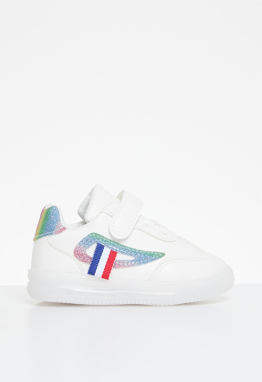 Pop Candy - Lace and velcro sneakers - white multi 