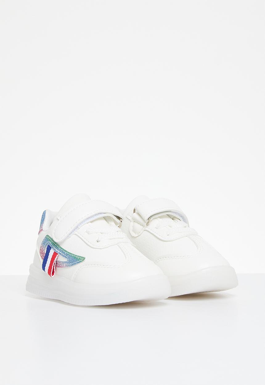 Pop Candy - Lace and velcro sneakers - white multi 
