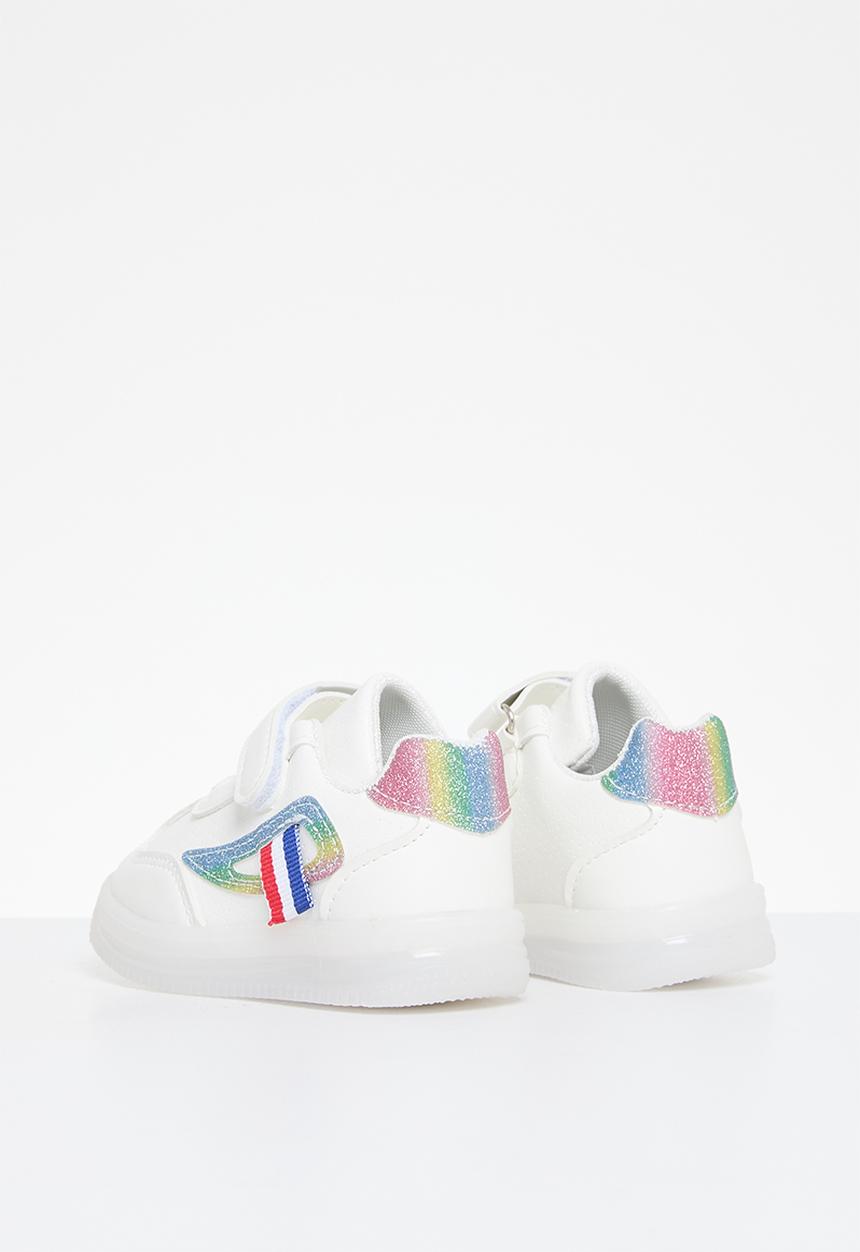 Pop Candy - Lace and velcro sneakers - white multi 