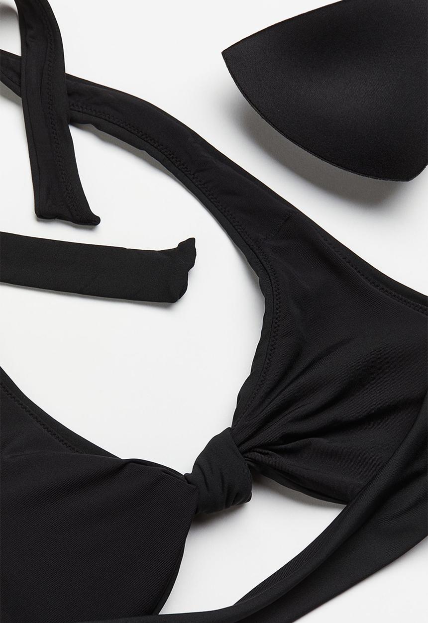 H&M - Padded bikini top - black