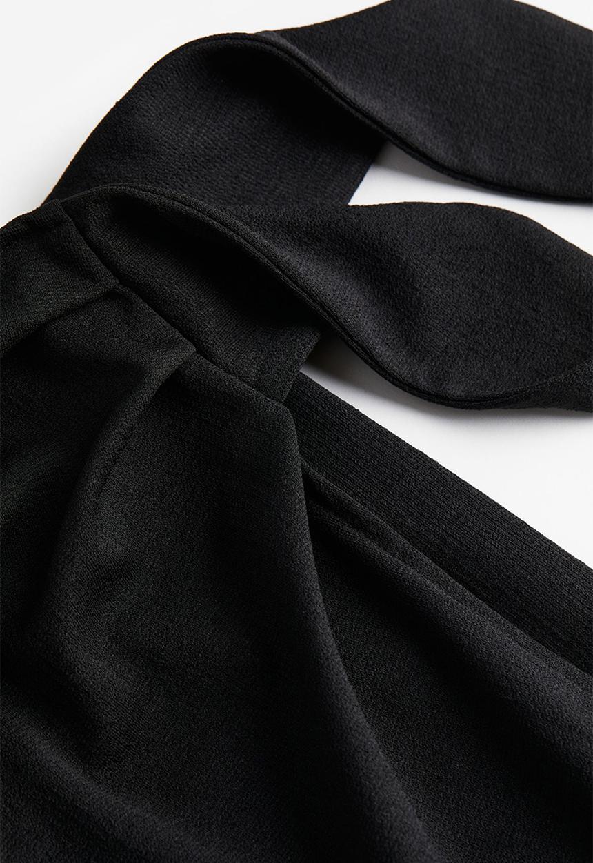H&M - Jersey wrap skirt - black