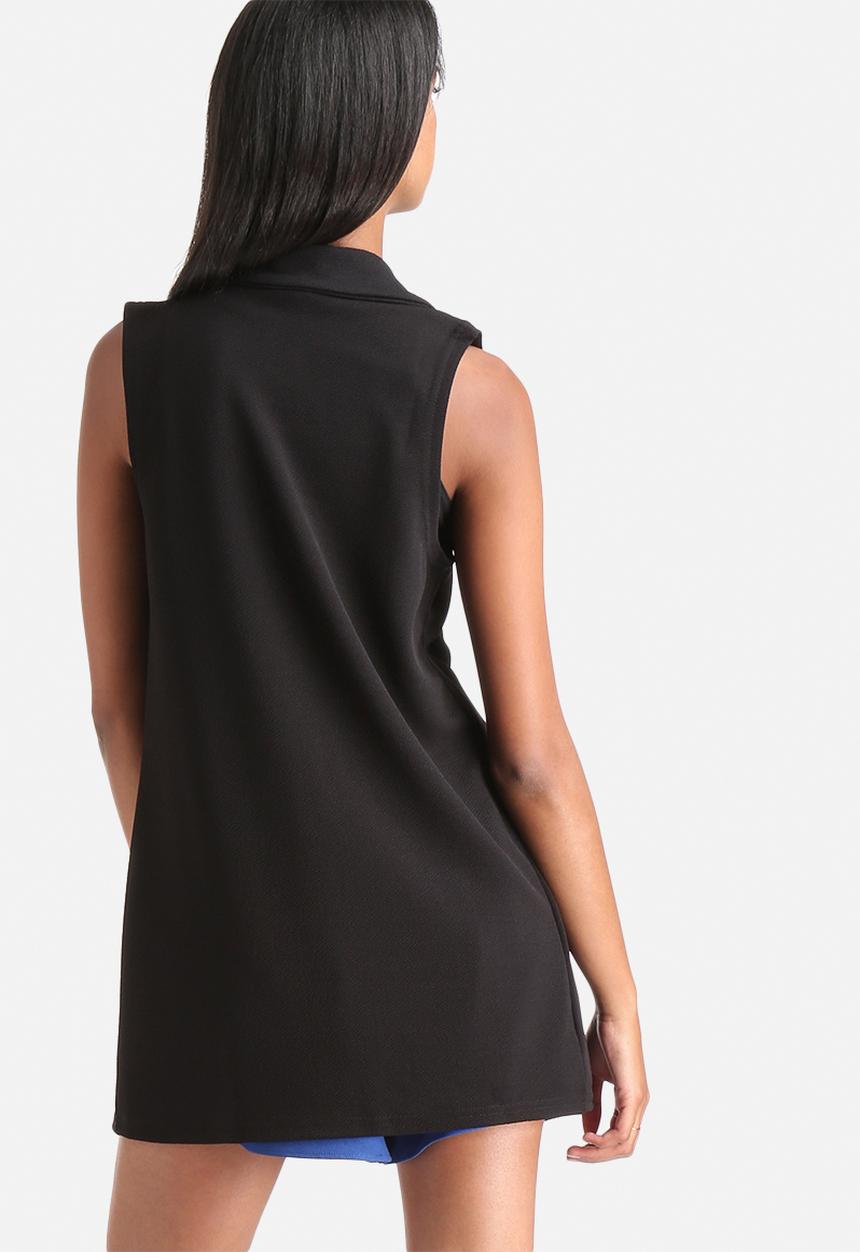 Influence. - Double Pocket Sleeveless Blazer