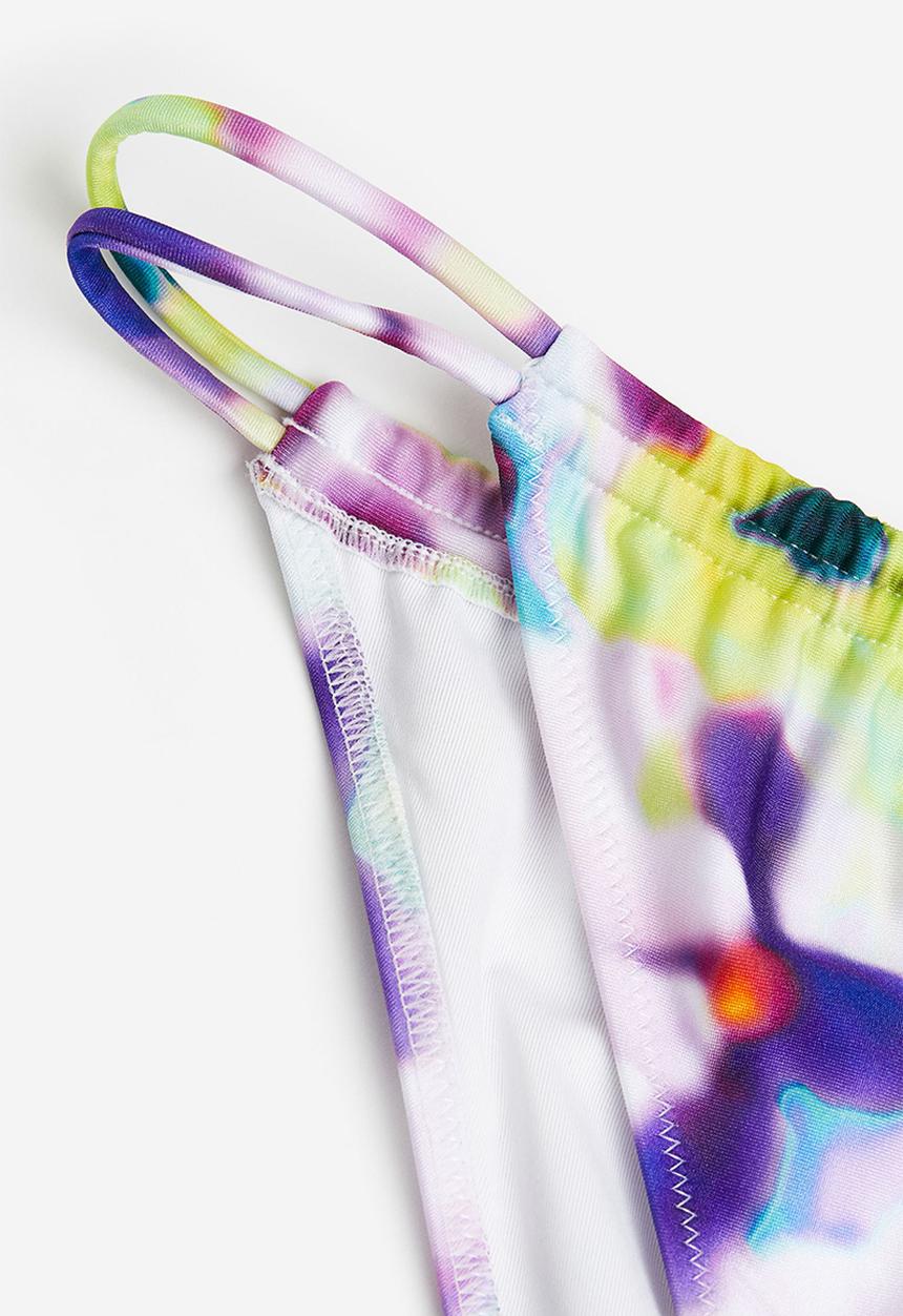 H&M - Tanga bikini bottoms - purple/floral