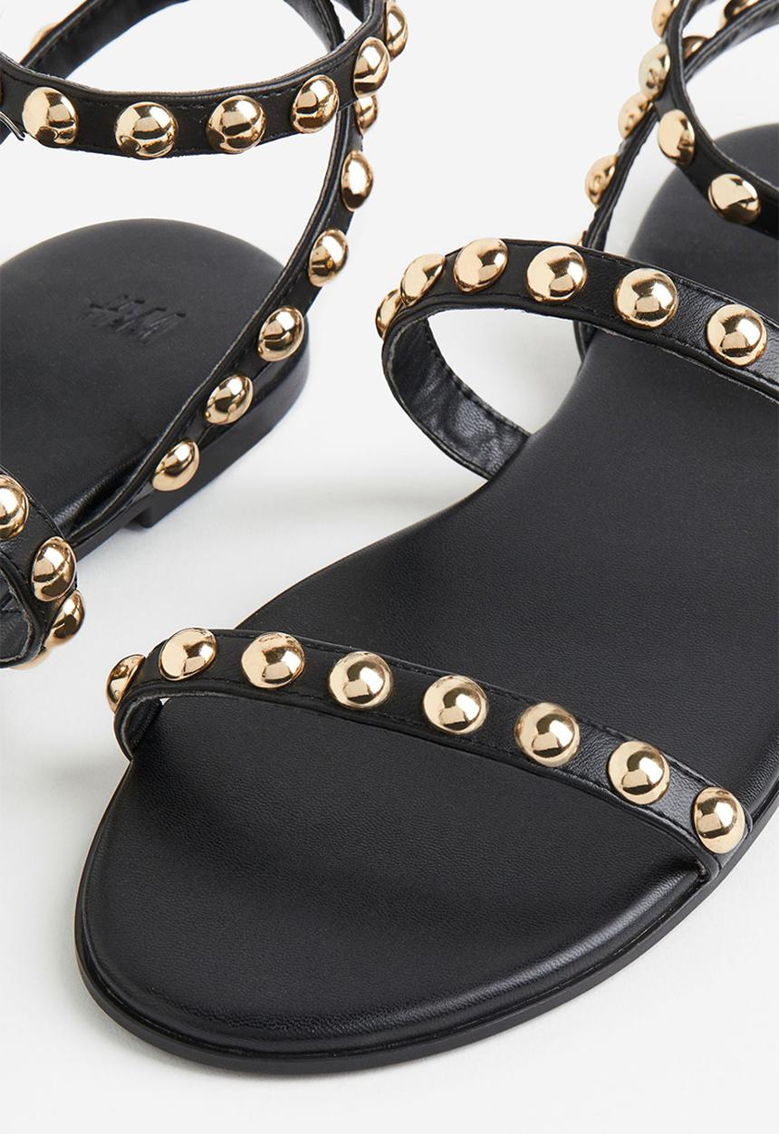 H&M - Studded sandals - black