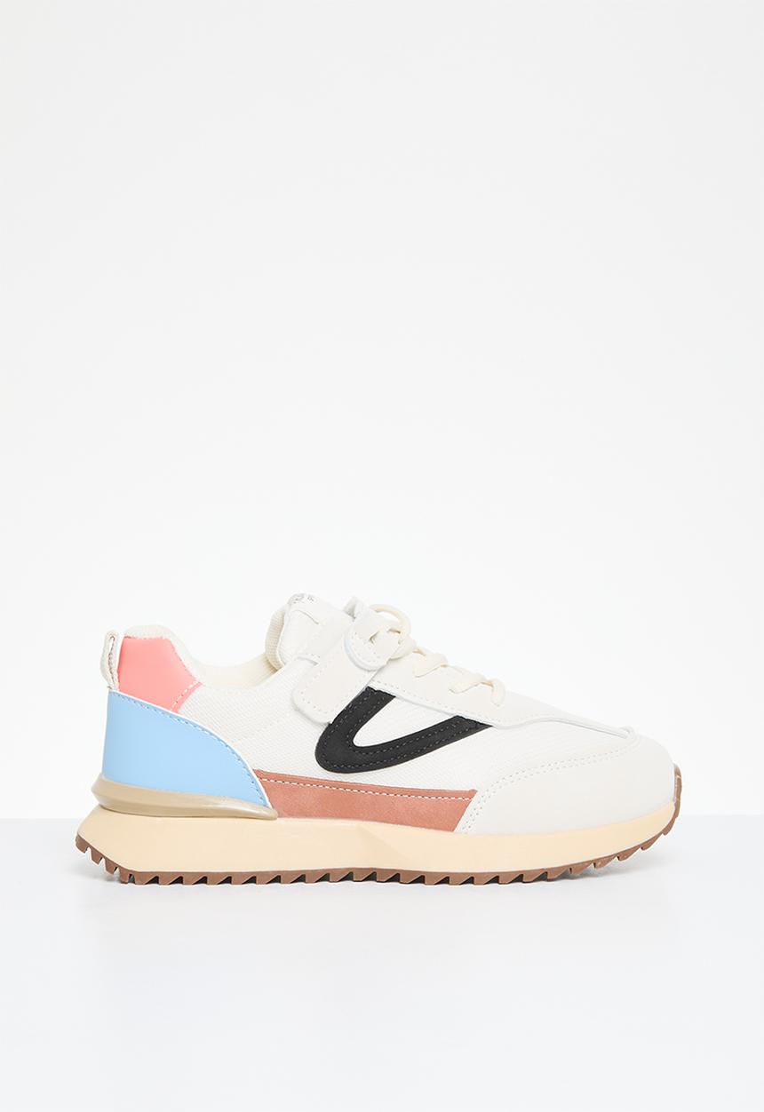 Pop Candy - Lace up sneakers - beige