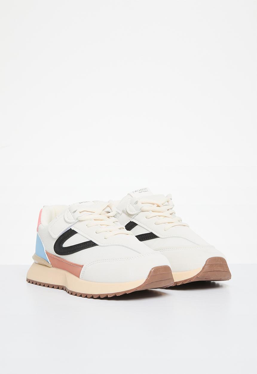 Pop Candy - Lace up sneakers - beige