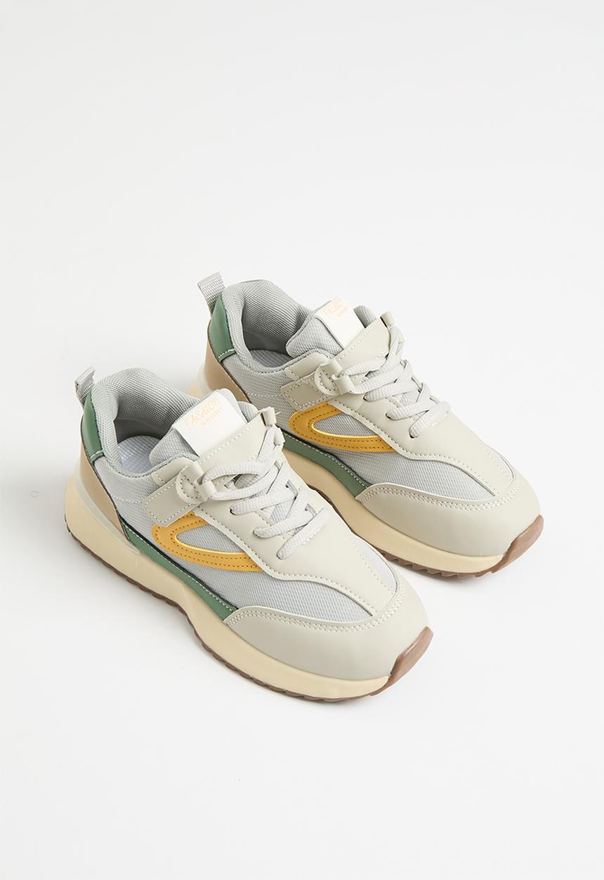 Pop Candy - Lace up sneakers - grey