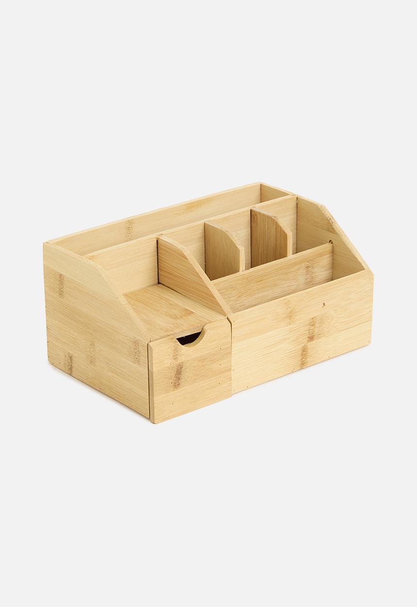 H&S - Wooden makeup organiser - natural