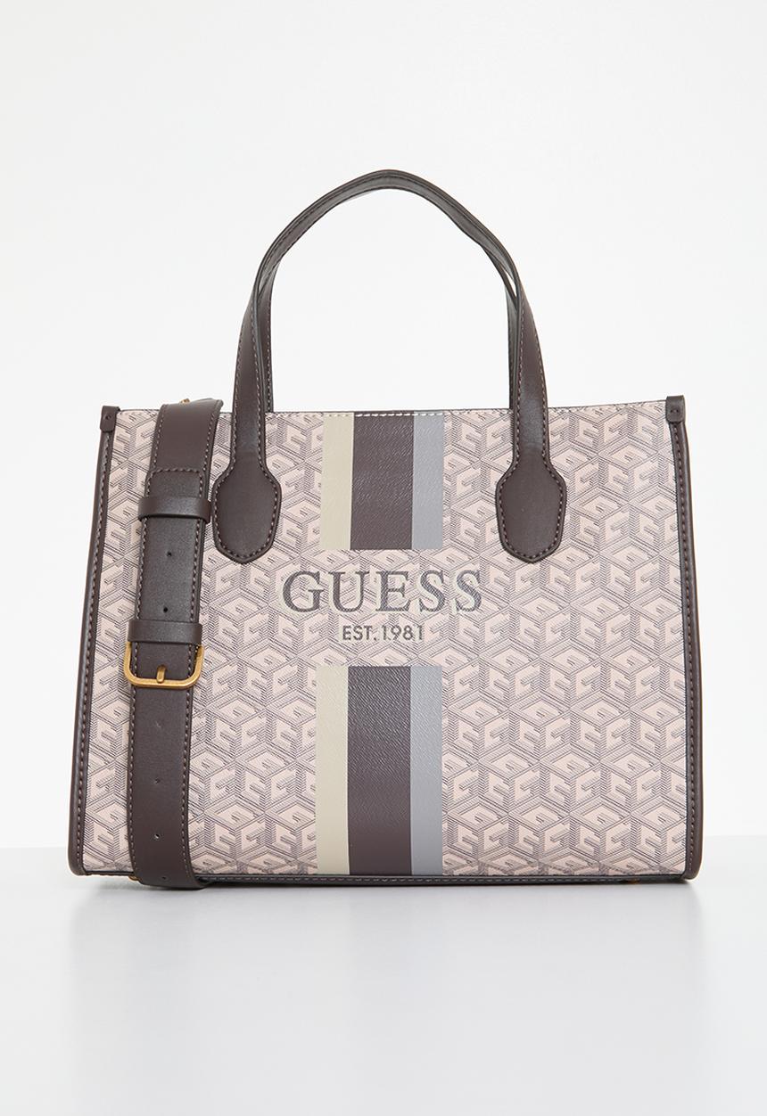 GUESS - Silvana 2 compartment tote - espresso logo