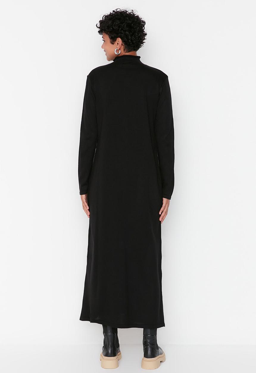 Trendyol - Modest sweater dress - black