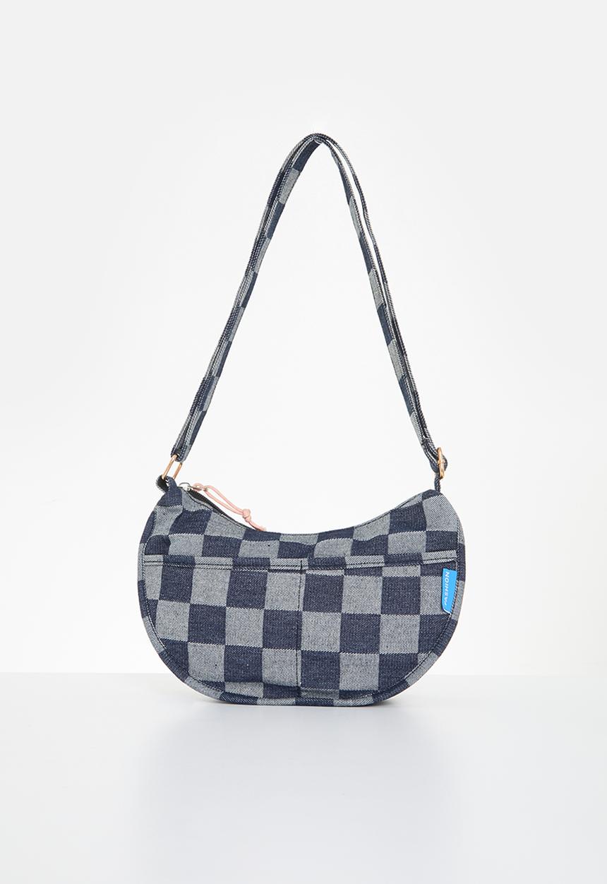 Pop Candy - Checkerboard handbag - blue/grey