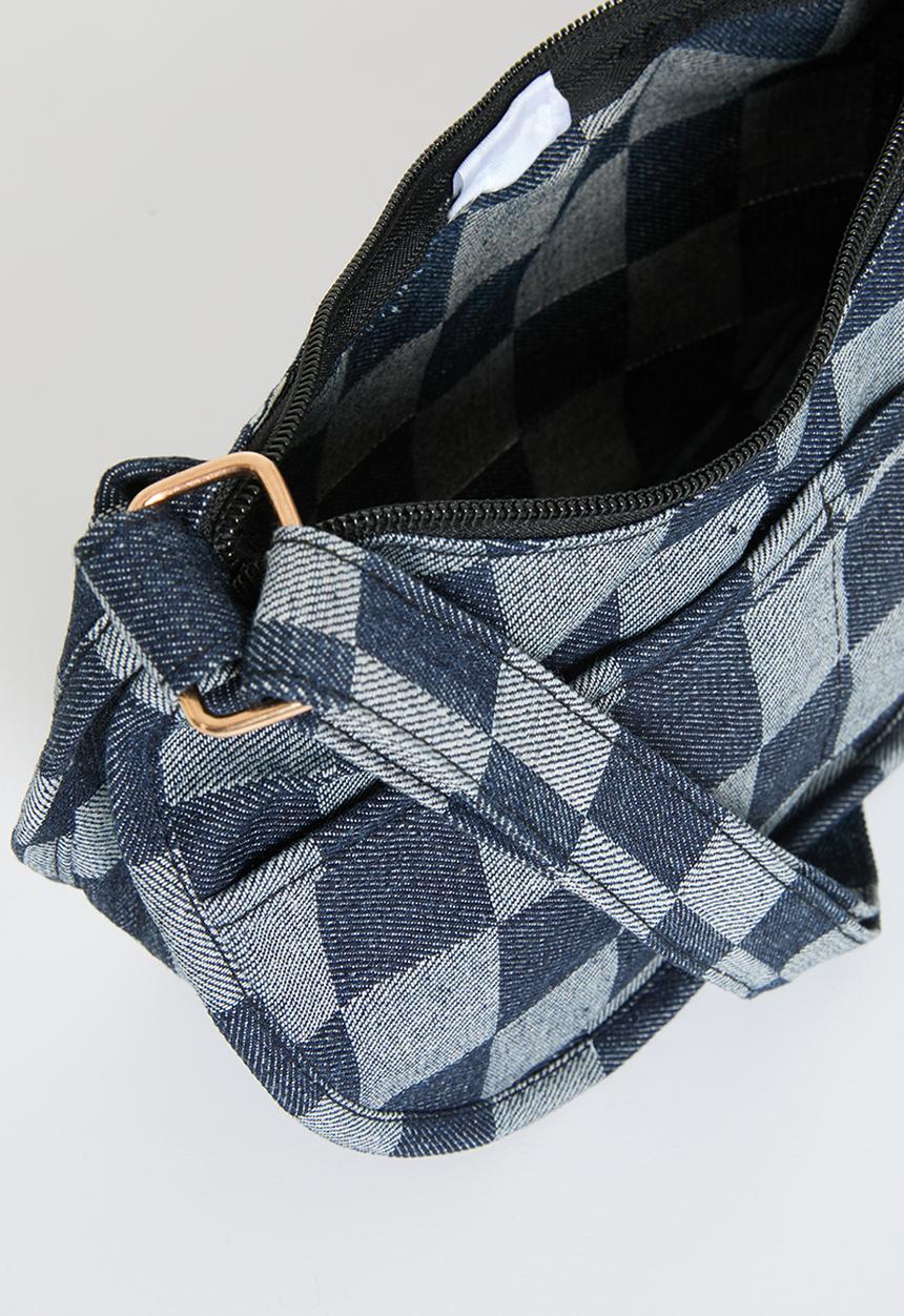 Pop Candy - Checkerboard handbag - blue/grey