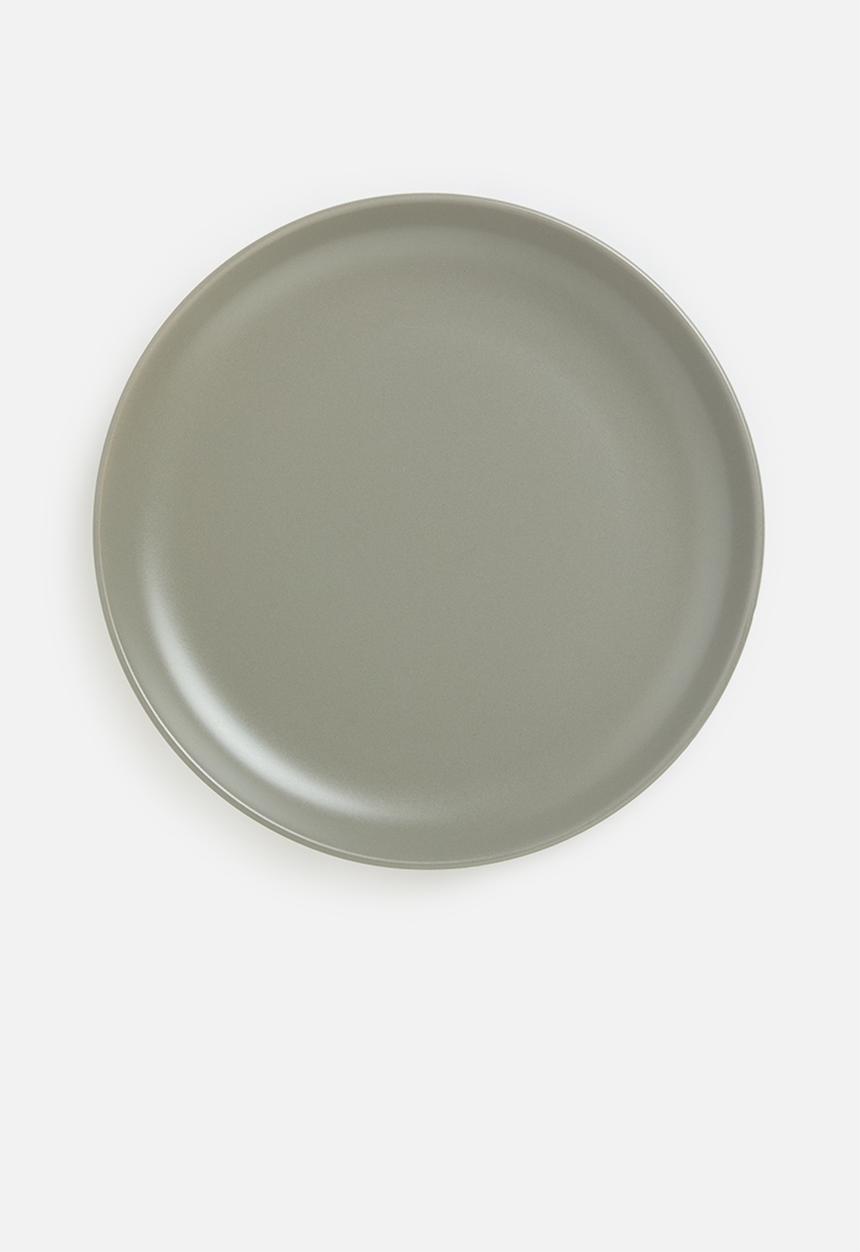 Excellent Houseware - Emble stoneware dinner plate of 4 - green