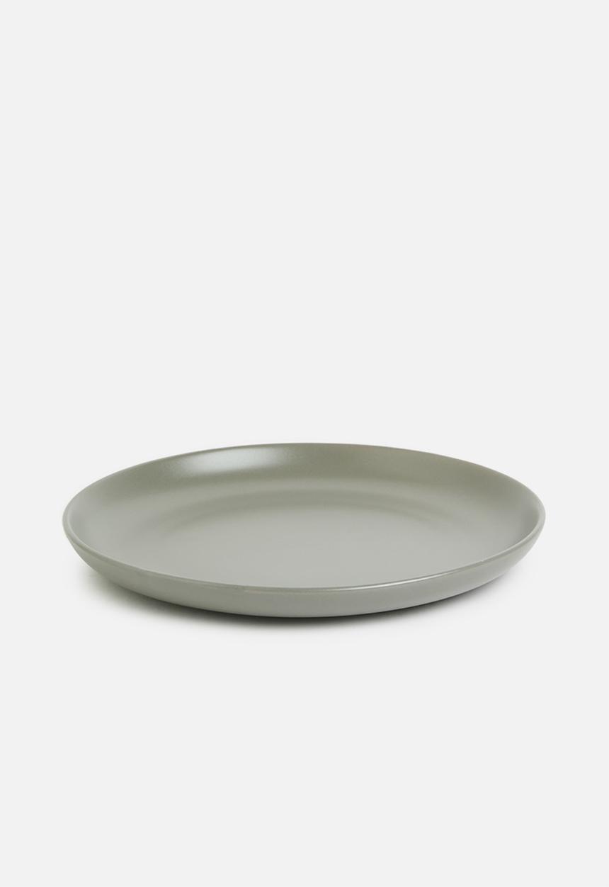 Excellent Houseware - Emble stoneware dinner plate of 4 - green